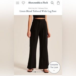 Womens Abercrombie Linen Blend Pants
